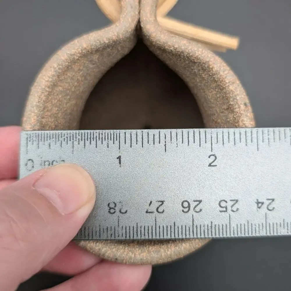 Studio Pottery Hanging Wall Pocket Vase Air Plant Holder Stoneware Drip Glaze
